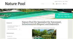 Desktop Screenshot of naturpool-shop.com