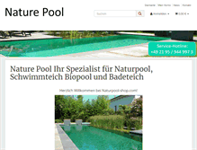 Tablet Screenshot of naturpool-shop.com